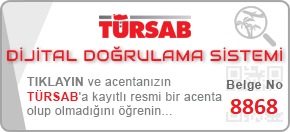 TÜRSAB Dijital Doğrulama Sistemi — ERYA TURİZM, belge no 8868